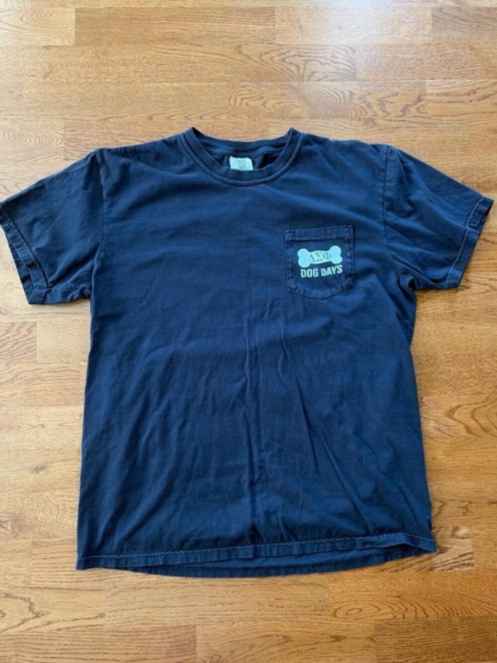 Delta Sigma Phi Dog Days T Shirt Short Sleeve Tee Crew Black Comfort Colors 2022